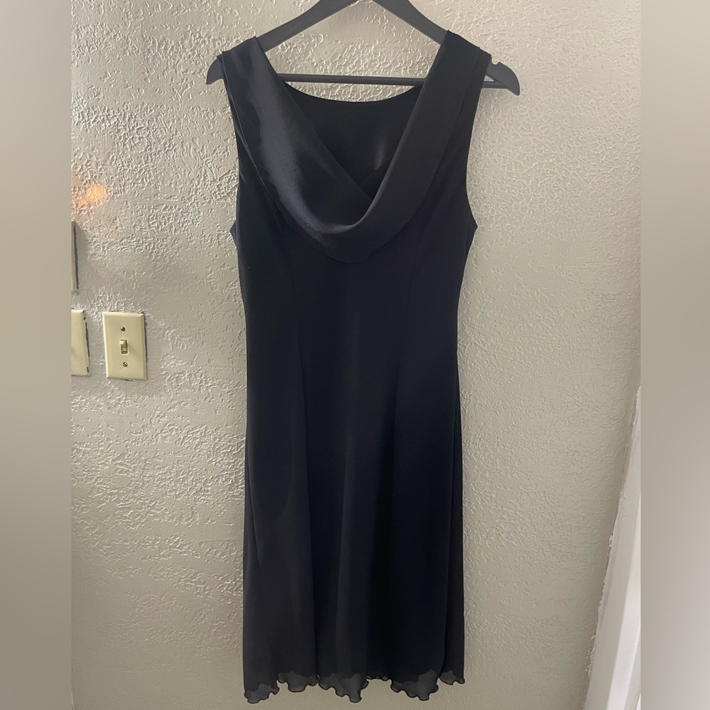 Robbie Bee VTG Black Beaded Cocktail Sleeveless Dress w/Elegant Design Size 12‎ - Picture 6 of 10